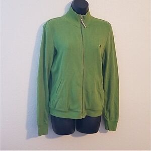 Tommy Hilfiger Green Full Zip Sweatshirt Sm